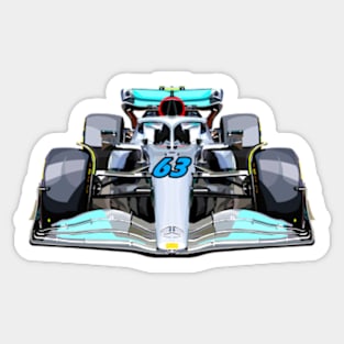 Car 63 Vector Art Sticker